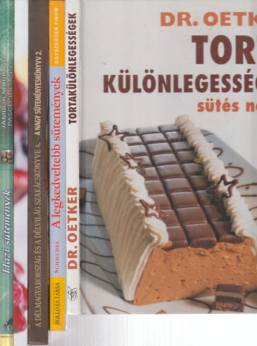 5 db. stemnyes knyv (Tortaklnlegessgek sts nlkl + A legkedveltebb stemnyek + A nagy stemnyesknyv 2. + Mess hzi stemnyek + Hzi stemnyek)