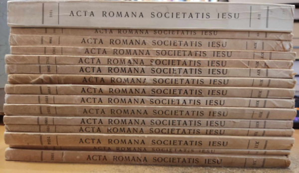 Apud Curiam Praepositi Generalis - 15 db Acta Romana Societatis Iesu - Ad usum Nostrorum Tantum (A Jzus rmai trsasgnak folyirata - csak a mi hasznlatunkra (Ktetszmok a termklapon)