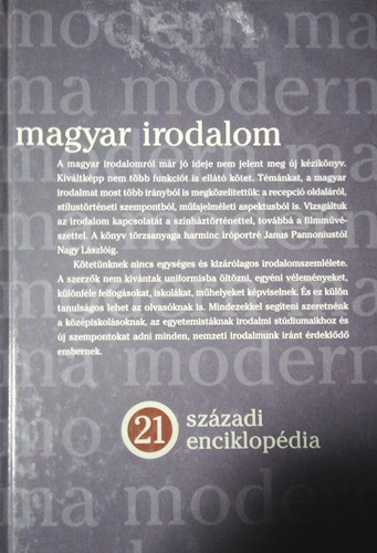 Szvk Gyula  (szerk.) - Magyar irodalom (21. szzadi enciklopdia)
