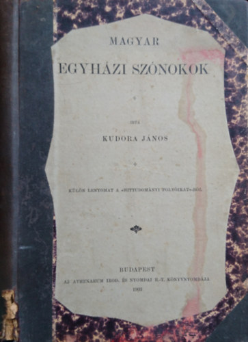 Kudora Jnos - Magyar egyhzi sznokok