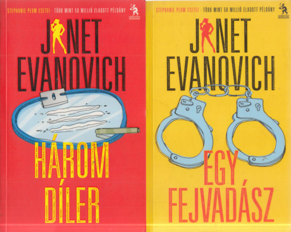 Janet Evanovich - 2 db. Stephanie Plum krimi (Három díler + Egy fejvadász)