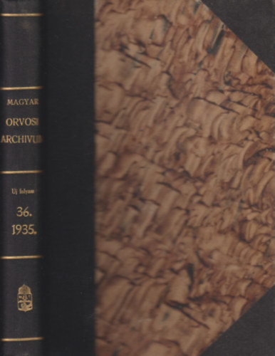 Dr. Vámossy Zoltán - Magyar orvosi archívum 1935. (teljes évfolyam, egybekötve)