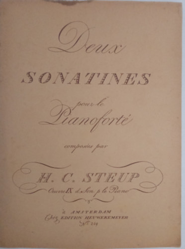 Johan Ligtelijn - Deux Sonatines peur le Pianoforte opus 9