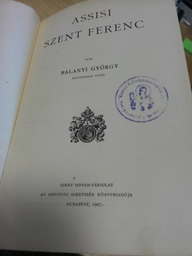 Balanyi Gy�rgy - Assisi Szent Ferenc