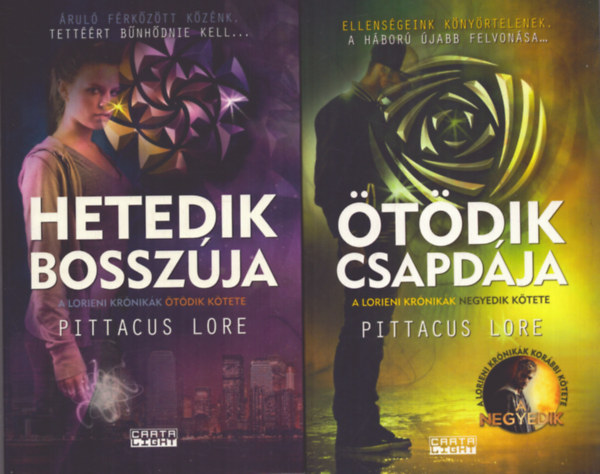 Pittacus Lore - 2 db Pittacus Lore ktet: Hetedik bosszja - tdik csapdja