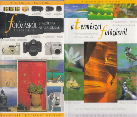 Richard Keating, Enczi Zoltn, Christian Perkins - 2 db. fotsknyv (Fotzsrl utazknak, nyaralknak + A termszetfotzsrl)