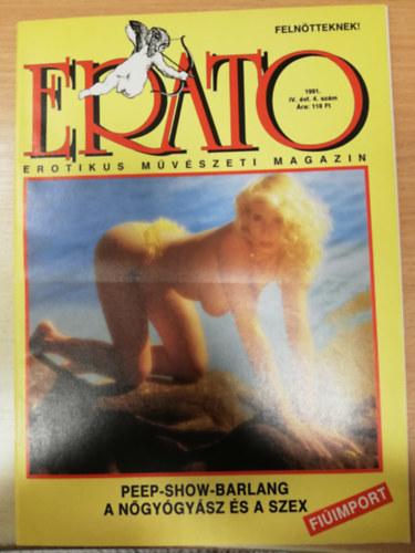 Cz�re B�la - Cz�re Gy�ngyv�r  (szerk.) - Erato - Erotikus m�v�szeti magazin, IV. �vf. 4. sz�m (1991)