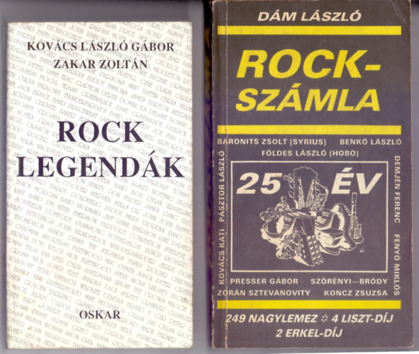 Kovcs Lszl Gbor-Zakar Zoltn - Dm Lszl - Rock legendk (Dediklt) + Rockszmla (25 v-249 nagylemez-4 Liszt-dj-2 Erkel-dj) 2 m