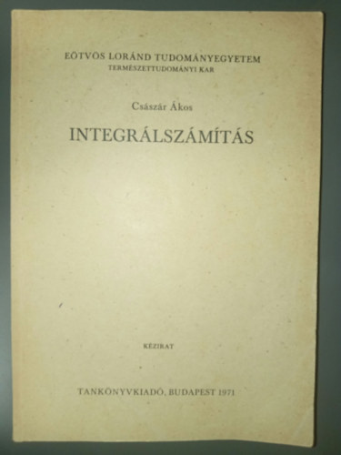 Cs�sz�r �kos - Integr�lsz�m�t�s (k�zirat)
