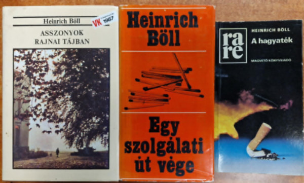 Heinrich Bll - 3 db Heinrich Bll: Asszonyok rajnai tjban + Egy szolglati t vge+A hagyatk