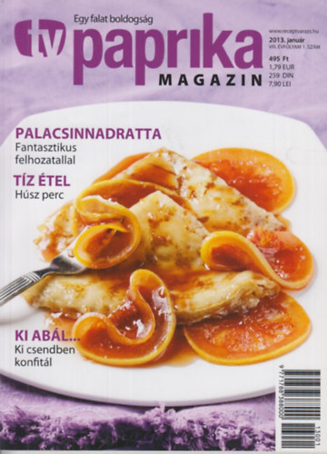 Zsigmond Gbor  (szerk.) - TV Paprika magazin - 2013. janur