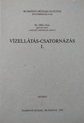 Dr. lls Gza - Vzellts-csatornzs I.