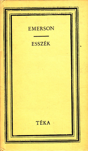 Ralph Waldo Emerson - Esszk - Az emberisg kpviseli - Angolok (Tka)