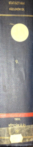 A Magyar Korona országainak 1900. évi népszámlálása. Negyedik rész. A népesség foglalkozása részletesen. Magyar Statisztikai Közlemények 9. kötet: