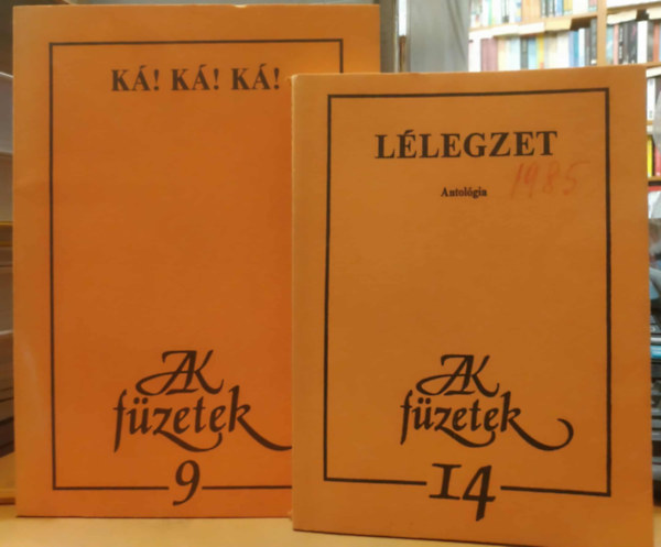 Kardos György - 2 db Jak-füzetek: 9.: Ká! Ká! Ká! (A Fölöspéldány gyűjtése) + 14.: Lélegzet (Antológia)