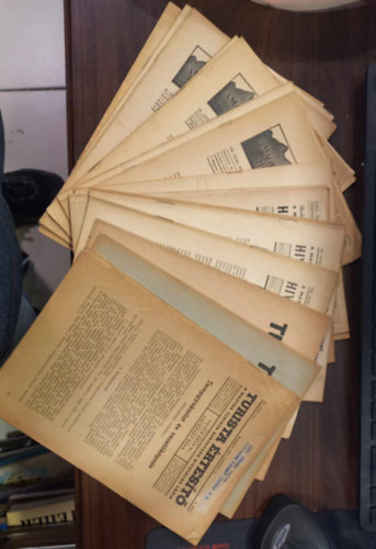 Zsembery-Polg�rdy (szerk.) - 29 db-os Turista �rtes�t� (A Magyar Turista Sz�vets�g hivatalos lapja) csomag