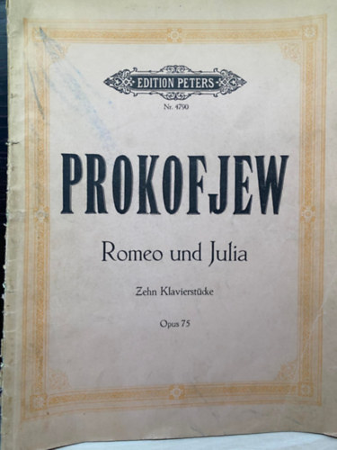 Prokofjew - Prokofjew Romeo und Julia, Zehn Klavierstcke Op.75