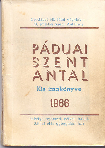 P. �zs�r - P�duai Szent Antal kis imak�nyve