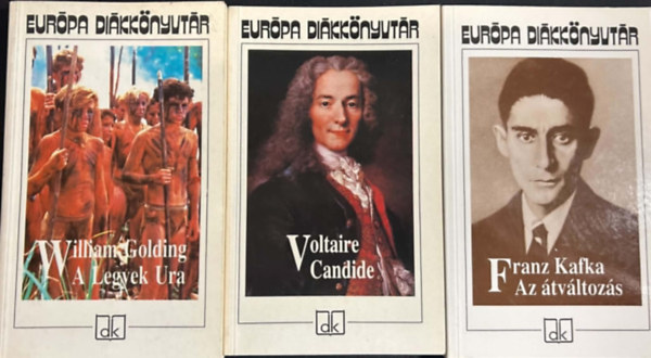 Franz Kafka, Voltaire, William Golding Európa Diákkönyvtár - Kötelező olvasmányok könyvcsomag