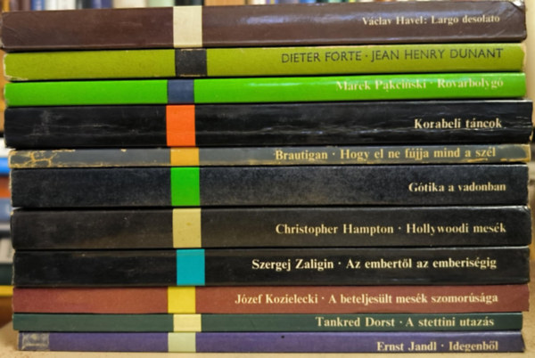 Tankred Dorst, J�zef Kozielecki, Szergej Zaligin, Christopher Hampton, Richard Brautigan, Marek Pakcinski, V�clav Havel Ernst Jandl - 11 k�tet a Modern K�nyvt�r sorozatb�l