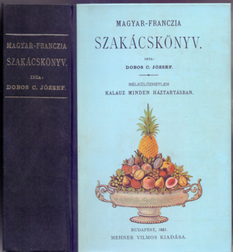 Dobos C. Jzsef - Magyar-franczia Szakcsknyv (Nlklzhetetlen kaluz minden hztartsban - Ngyszz kppel)