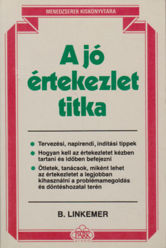 B. Linkemer - A j� �rtekezlet titka (Menedzserek kisk.)