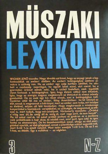 Polinszky Károly (szerk.) - Műszaki lexikon 3. N-Z