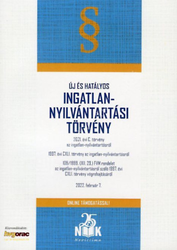 Dr. Szilner György - Új és hatályos ingatlan-nyilvántartási törvény