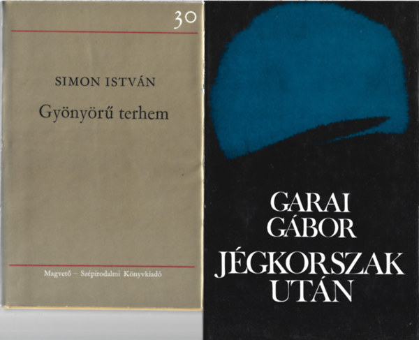 2 db k�nyv, Simon Istv�n: Gy�ny�r� terhem, Garai G�bor: J�gkorszak ut�n