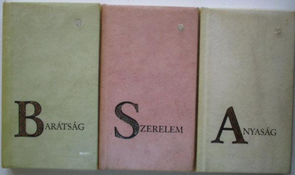 3 db brillins knyvek (Anyasg, szerelem, Bartsg)