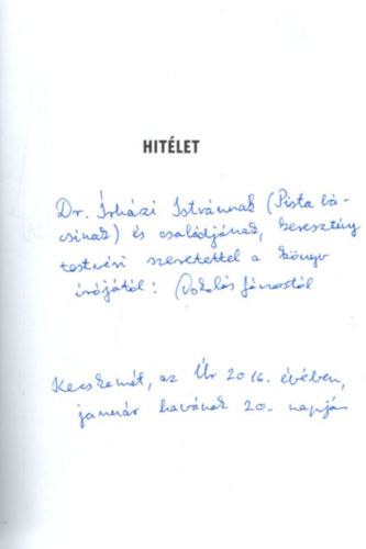 Oskols Jnos - Szereteted ltal g a gyertya fnye - dediklt veres ktet