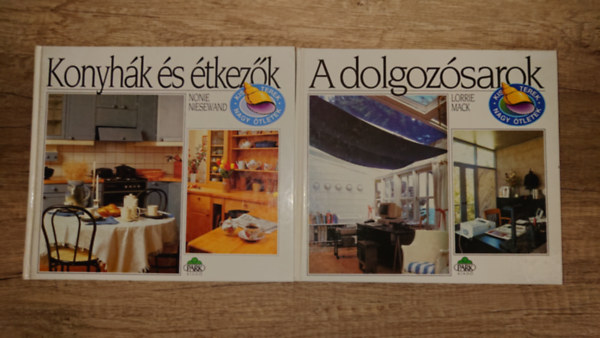 2 könyv a Park Kiadó Kis terek - nagy ötletek című sorozatából: A dolgozósarok, Konyhák és étkezők