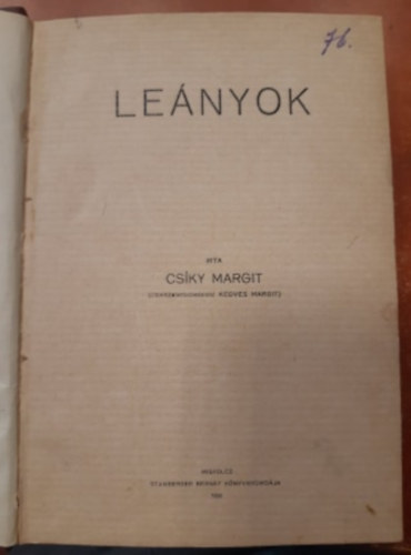 Csky Margit - Lenyok