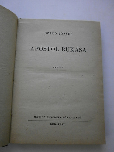 Szab Jzsef - Apostol buksa