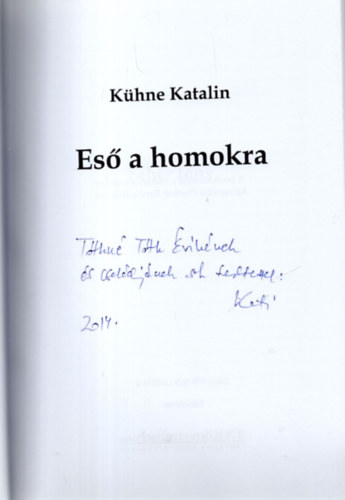 Khne Katalin - Es a homokra