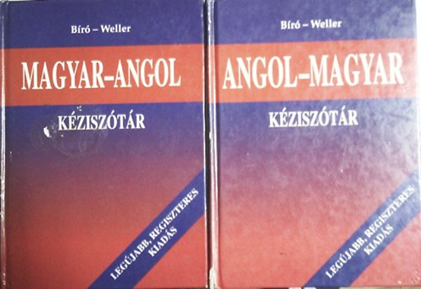 B�r�; Weller - Magyar-angol �s angol-magyar k�zisz�t�r