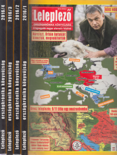 Leleplező 2016/1-4. (teljes évfolyam, 4 db. lapszám)- Országkrónika könyvújság