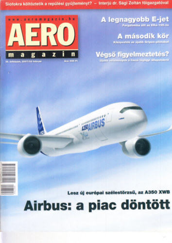 Sajtos Zolt�n  (szerk.) - Aero magazin 2007. febru�r -  2008. janu�r, teljes �vfolyam, lapsz�monk�nt