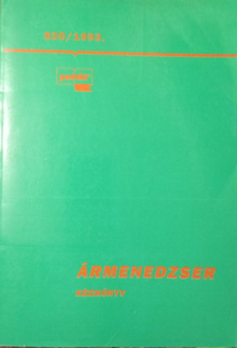 Etal.; Ivanyos Andr�s; V�rday Gy�rgy - �rmenedzser k�zik�nyv