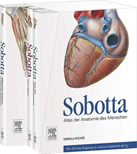 Sobotta, Atlas der Anatomie des Menschen I-III. (Sobotta - Az ember anat�mi�j�nak atlasza I-III. n�met nyelven)