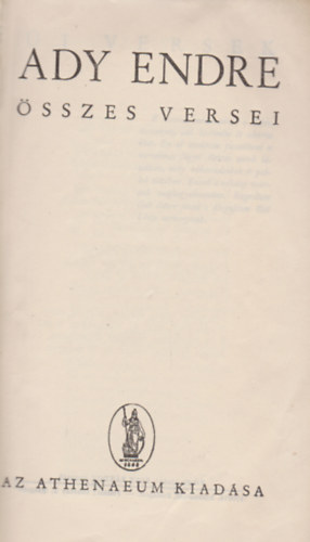 Ady Endre - Ady Endre �sszes versei