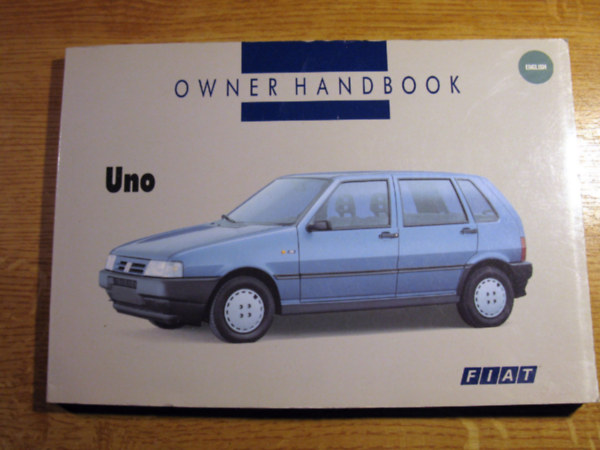 Fiat Uno (Owner handbook)