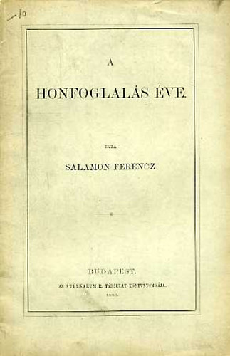 Salamon Ferencz - A Honfoglals ve