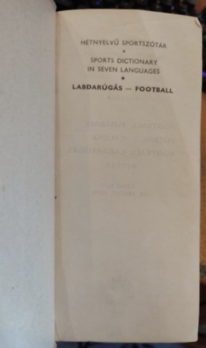 Dr. Hepp Ferenc  (szerk.) - Htnyelv sportsztr: Labdargs