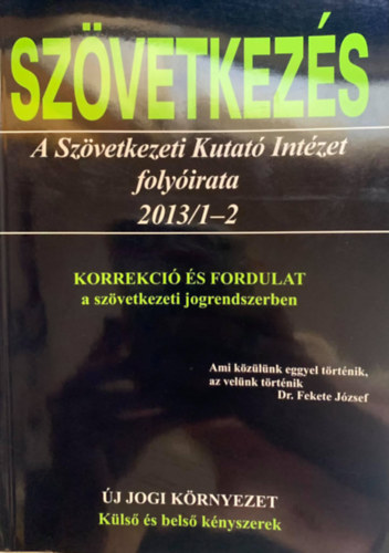 Szvetkezs - A Szvetkezeti Kutat Intzet folyirata 2013/1-2