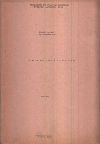 Czirki Jzsef - Falemezgyrtstan (kzirat)