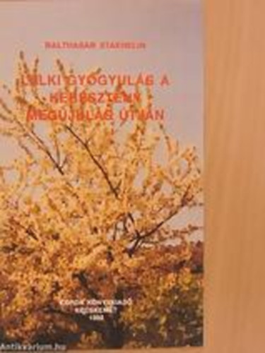 Balthasar Staehelin - Lelki gygyuls a keresztny megjuls tjn