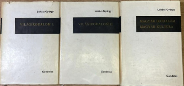 Luk�cs Gy�rgy - 2 darab Luk�cs Gy�rgy k�tet: Vil�girodalom l-ll. - Magyar irodalom-Magyar kult�ra