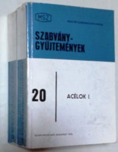 Avar rpd  (szerk.) - Szabvnygyjtemnyek 20. Aclok I-II. ktet