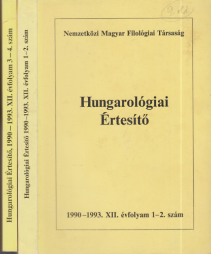 Hungarolgiai rtest 1990-1993. (4 vfolyam, 2 ktetben)